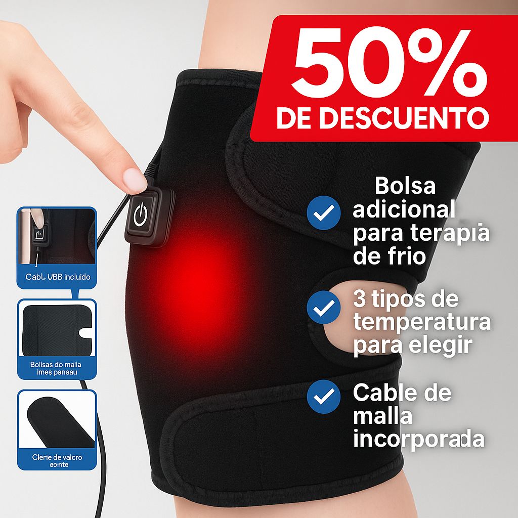 RODILLERA TERMICA CON 3 NIVELES DE CALOR